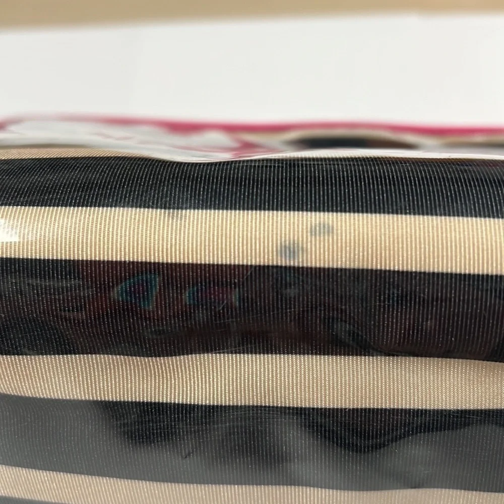 Kate Spade Large Heddy Thalia Striped Glazed Clutch Bag